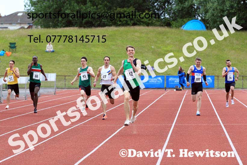 Senior mens 400 metres, 2022 Northern Senior and Under-20 Champs., Wavertree Athletics Centre, Liverpool. Photo: David T. Hewitson/Sports for All Pics